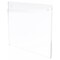 Plymor Clear Acrylic Sign Display / Literature Holder (Wall-Mount), 7" W x 5" H